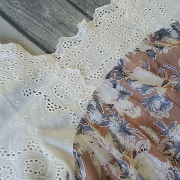 Oddy Boho Babydoll Top Sz Large - Picture 3 of 8